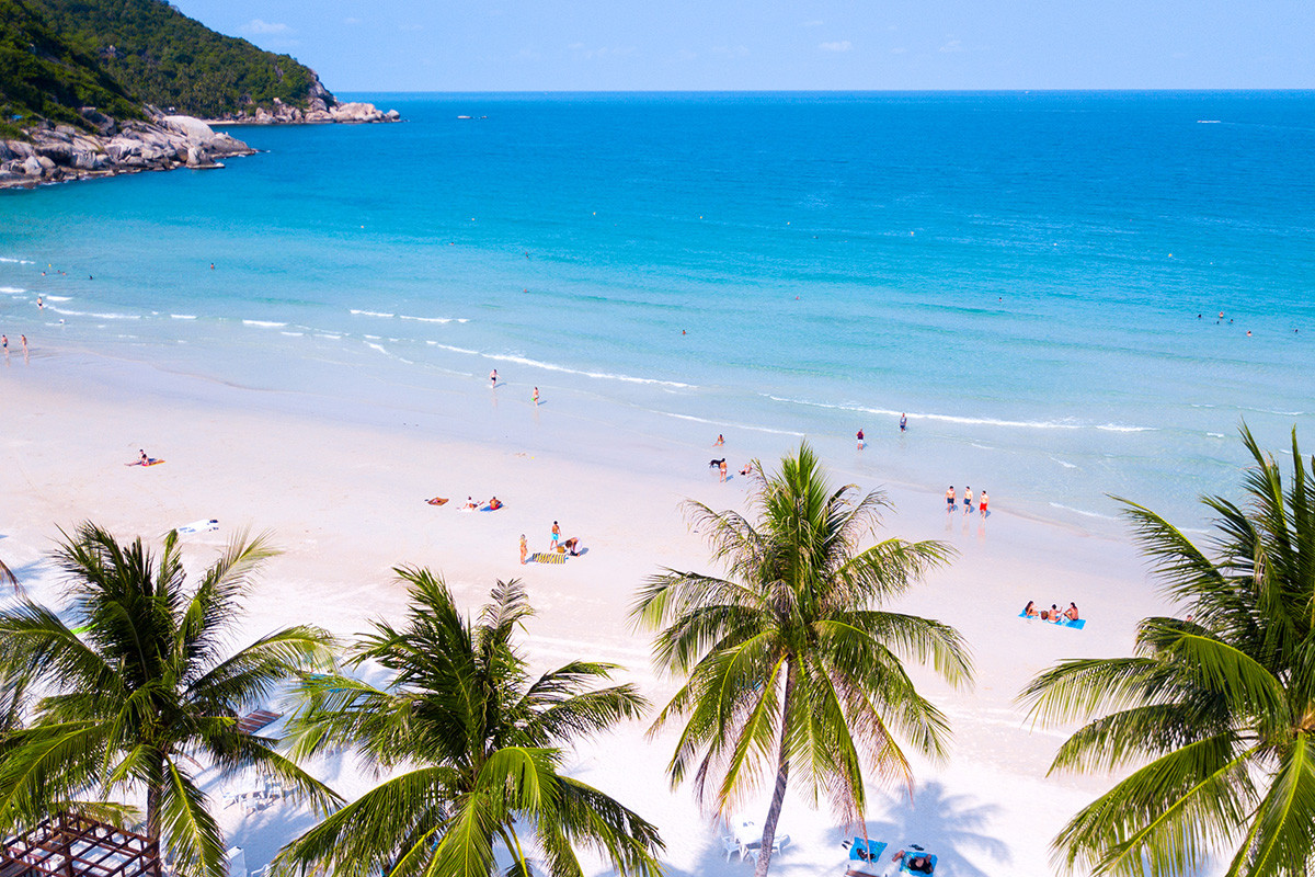 Haad Rin Beach (Fullmoon Party Beach), Ko Phangan island, Thailand