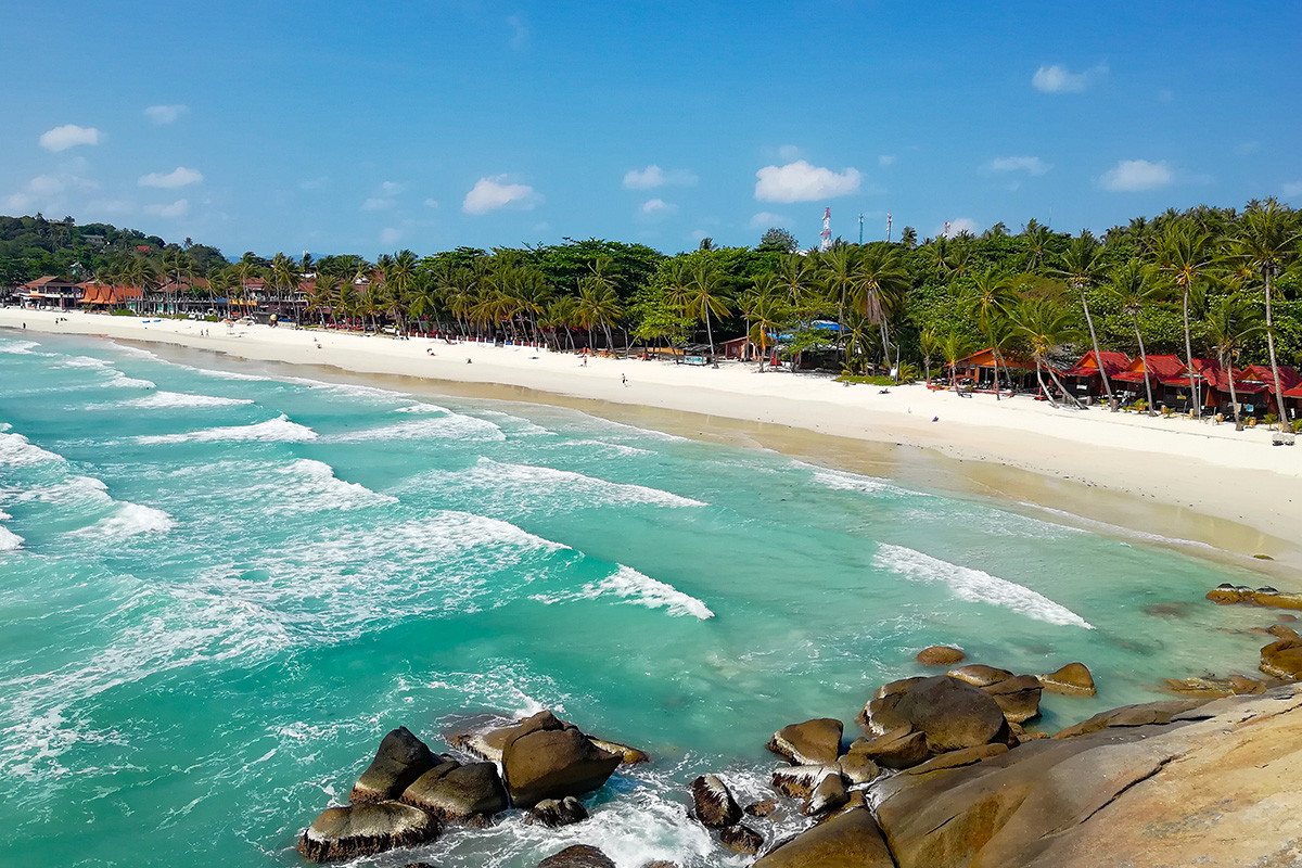 Haad Rin Beach (Fullmoon Party Beach), Ko Phangan island, Thailand